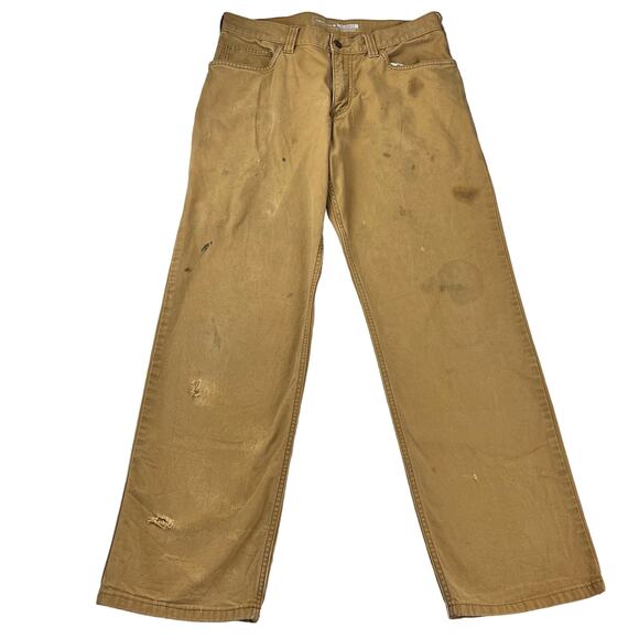 Carhartt Rugged Flex Relaxed Fit Canvas 5-Pocket Work Pants men’s size 32x29 - Picture 1 of 7